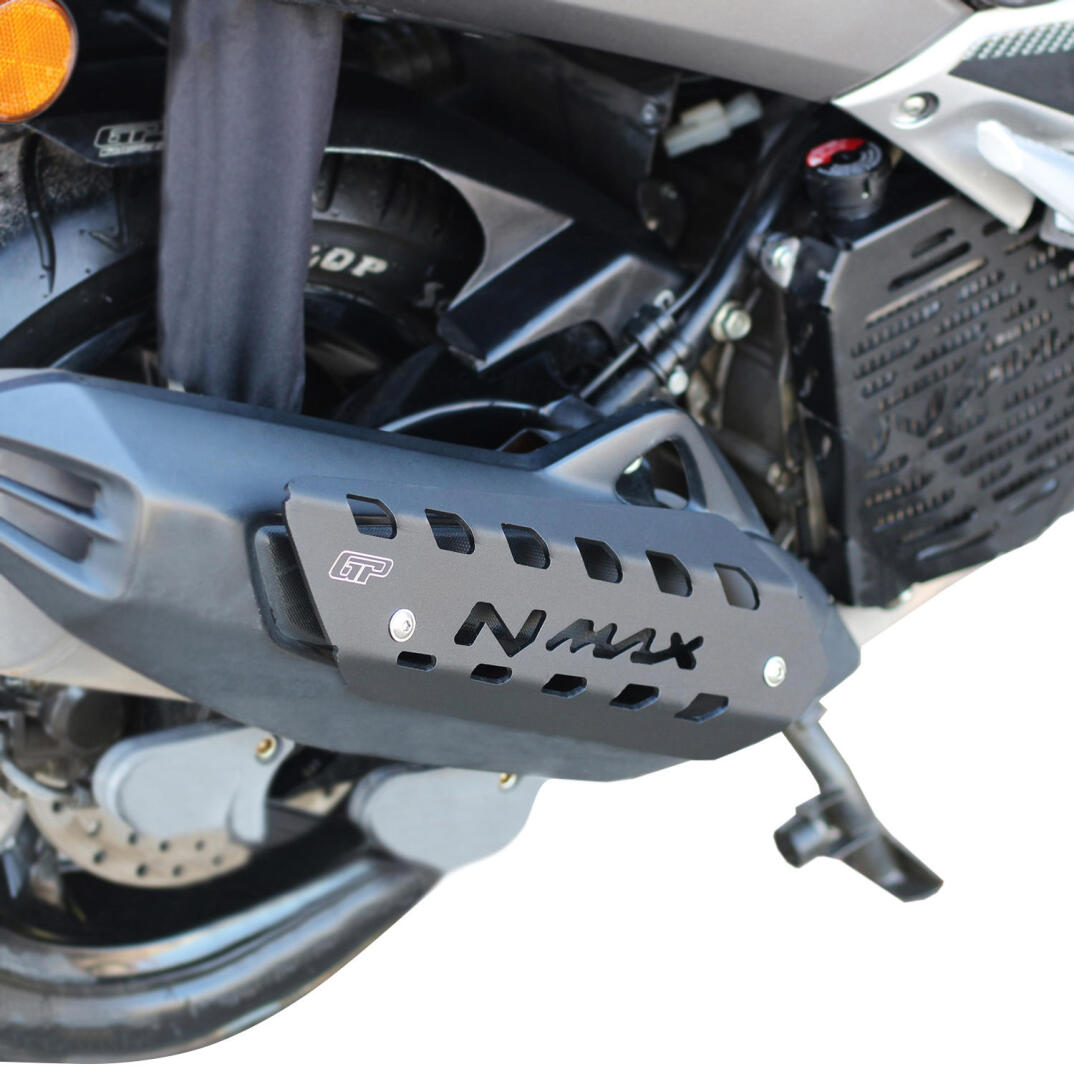GP Kompozit Yamaha NMAX 125 / 155 2015-2020 Uyumlu Egzoz Koruma Kapağı Siyah - 3
