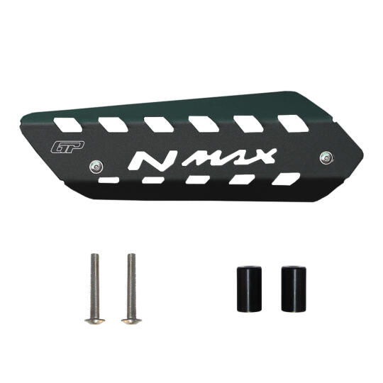 GP Kompozit Yamaha NMAX 125 / 155 2015-2020 Uyumlu Egzoz Koruma Kapağı Siyah - 6