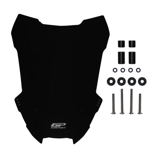 GP Kompozit Yamaha NMAX 125 / 155 2015-2020 Uyumlu Ön Cam Siyah - 4