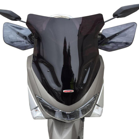 GP Kompozit Yamaha NMAX 125 / 155 2015-2020 Uyumlu Spor Ön Cam Füme (1)