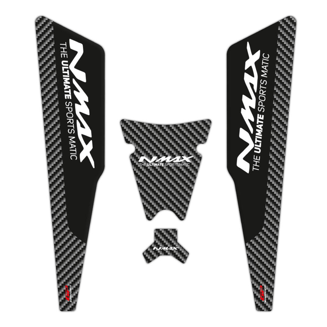 GP Kompozit Yamaha NMAX 125 / 155 2015-2020 Uyumlu Tank Pad Siyah-Karbon - 1