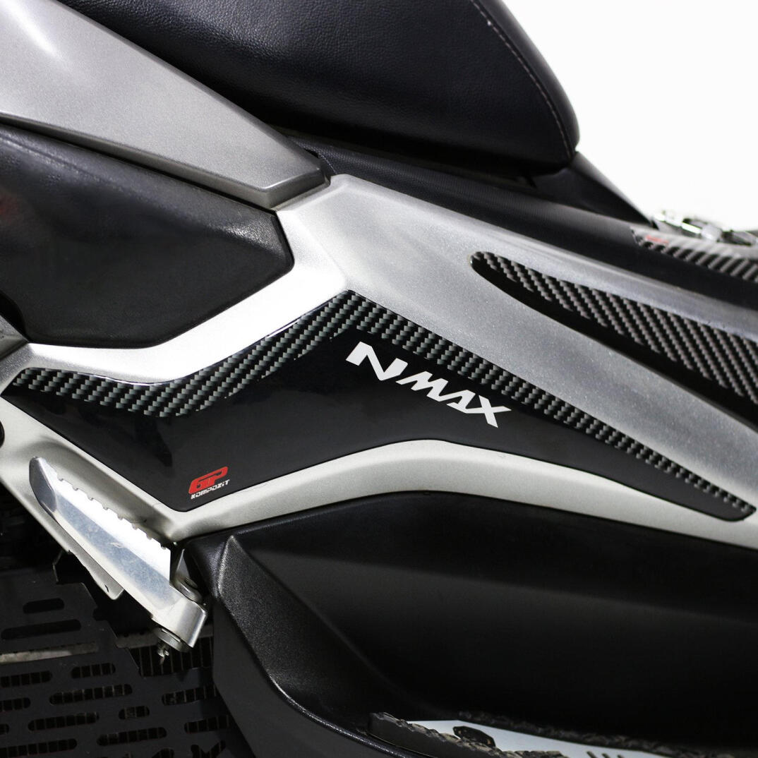 GP Kompozit Yamaha NMAX 125 / 155 2015-2020 Uyumlu Yan Pad Seti Siyah-Karbon - 2