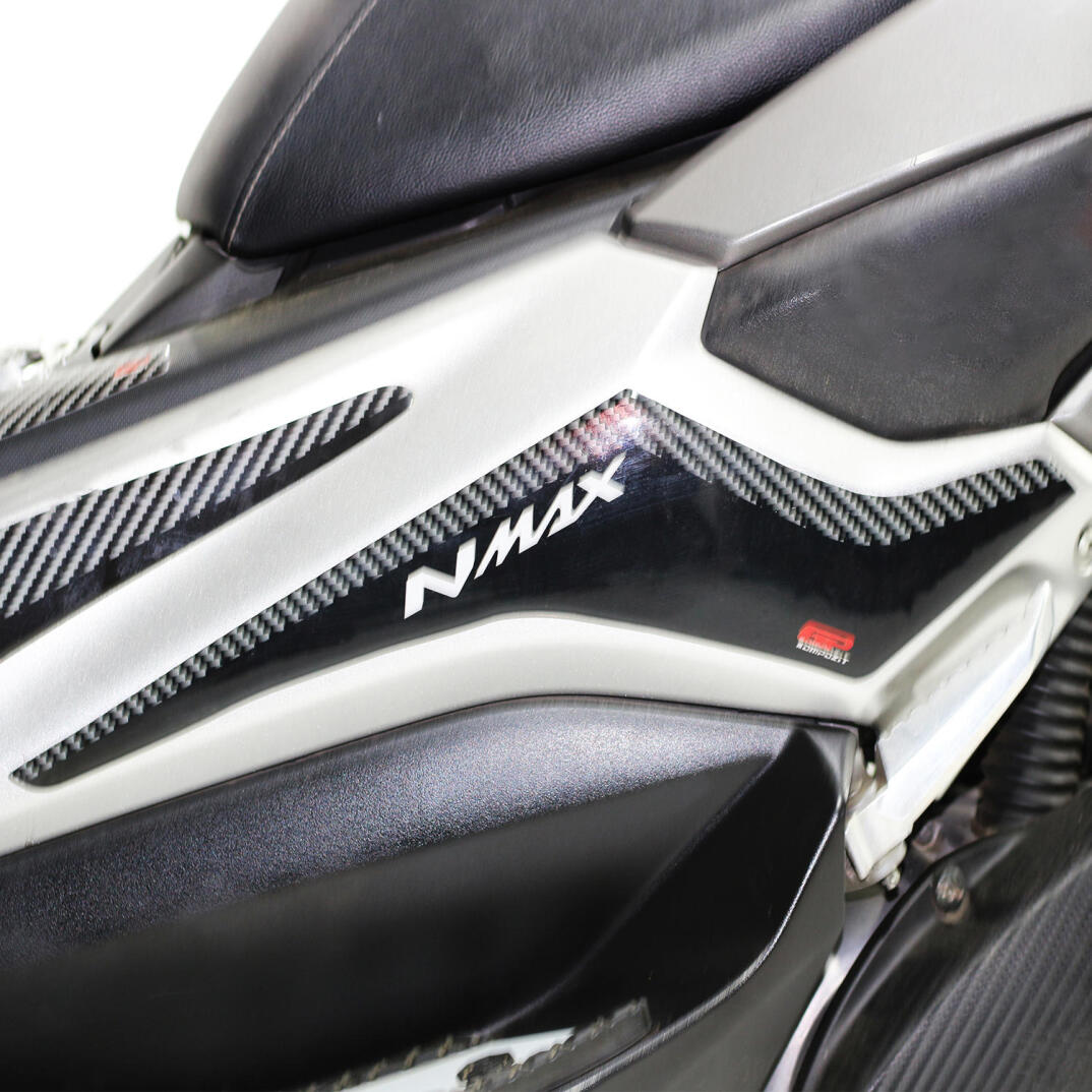 GP Kompozit Yamaha NMAX 125 / 155 2015-2020 Uyumlu Yan Pad Seti Siyah-Karbon - 3