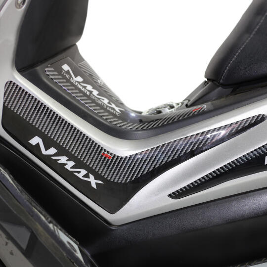 GP Kompozit Yamaha NMAX 125 / 155 2015-2020 Uyumlu Yan Pad Seti Siyah-Karbon - 4