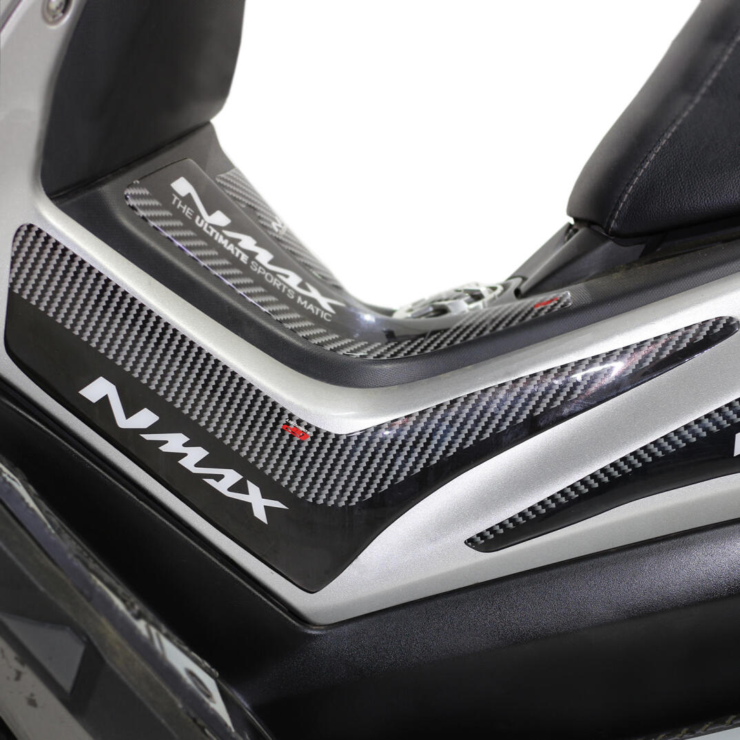 GP Kompozit Yamaha NMAX 125 / 155 2015-2020 Uyumlu Yan Pad Seti Siyah-Karbon - 4