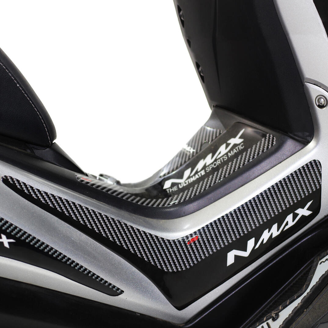 GP Kompozit Yamaha NMAX 125 / 155 2015-2020 Uyumlu Yan Pad Seti Siyah-Karbon - 5