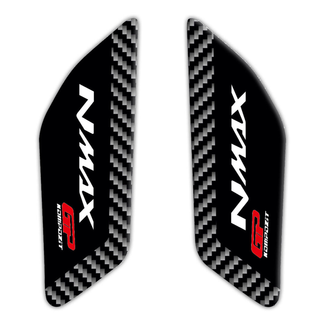 GP Kompozit Yamaha NMAX 125 / 155 2015-2020 Uyumlu Yan Pad Siyah-Karbon - 1