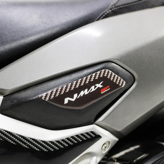 GP Kompozit Yamaha NMAX 125 / 155 2015-2020 Uyumlu Yan Pad Siyah-Karbon (1)