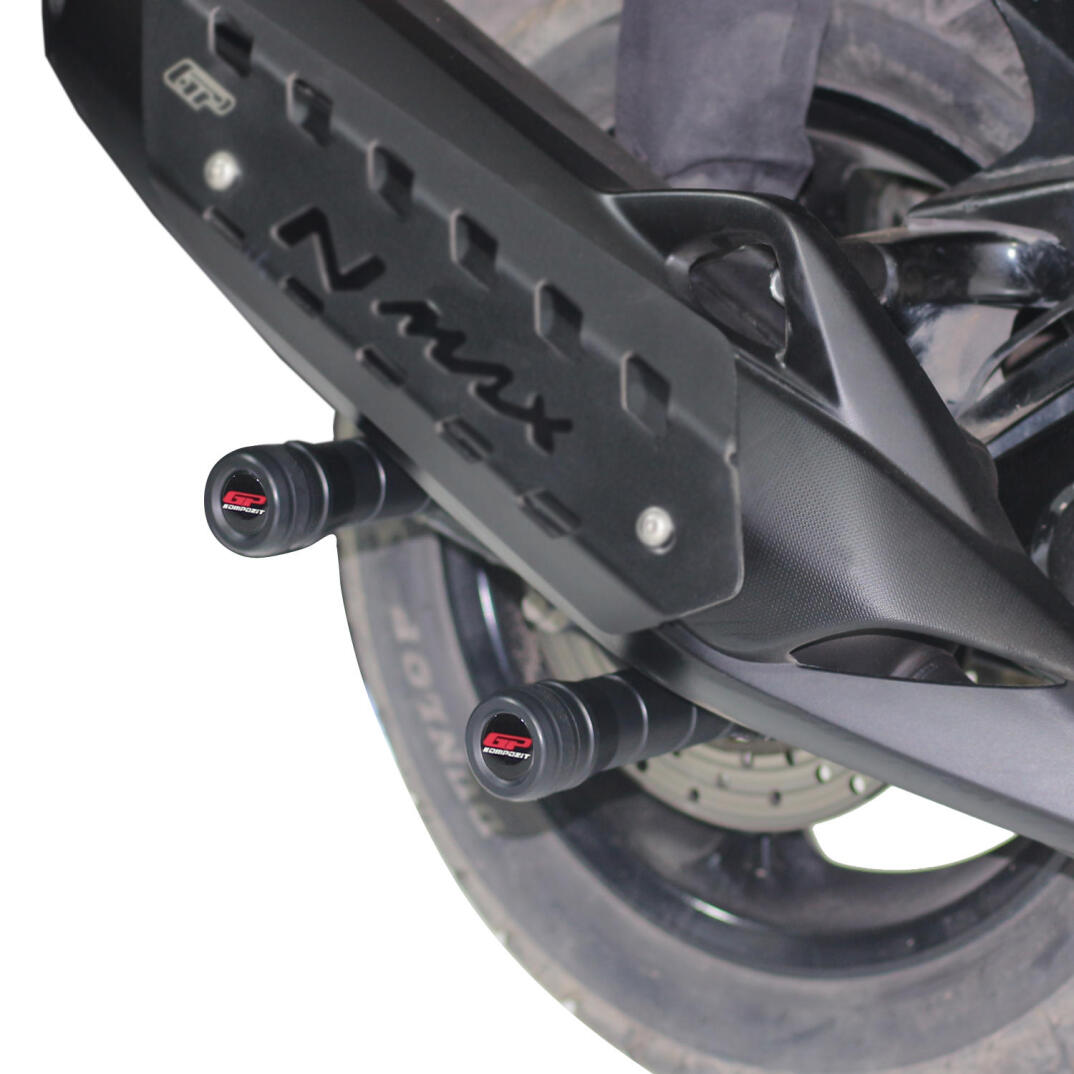 GP Kompozit Yamaha NMAX 125 / 155 2015-2026 Uyumlu Egzoz Koruma Takozu Siyah - 3