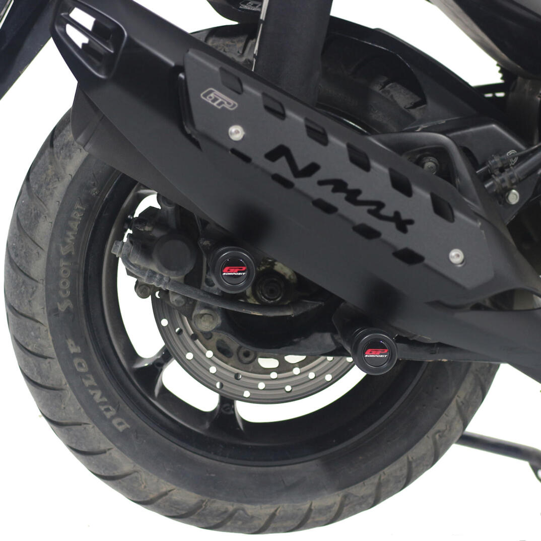 GP Kompozit Yamaha NMAX 125 / 155 2015-2026 Uyumlu Egzoz Koruma Takozu Siyah - 4