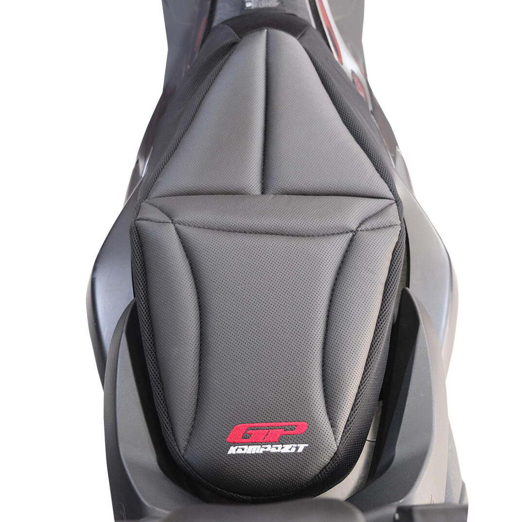 GP Kompozit Yamaha NMAX 125 / 155 2015-2026 Uyumlu Fileli Motosiklet Konfor Sele Kılıfı Siyah - 2