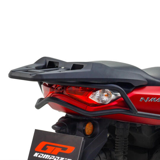 GP Kompozit Yamaha NMAX 125 / 155 2021-2024 Uyumlu Arka Çanta Demiri Siyah - 5