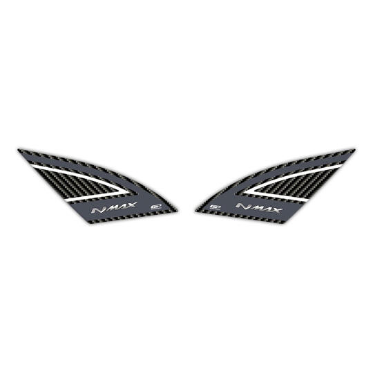GP Kompozit Yamaha NMAX 125 / 155 2021-2024 Uyumlu Artçı Ayak Pad Gri 