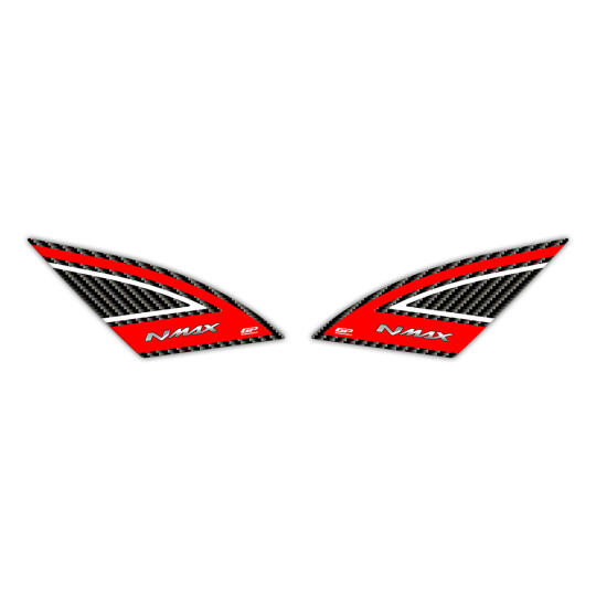 GP Kompozit Yamaha NMAX 125 / 155 2021-2024 Uyumlu Artçı Ayak Pad Kırmızı 