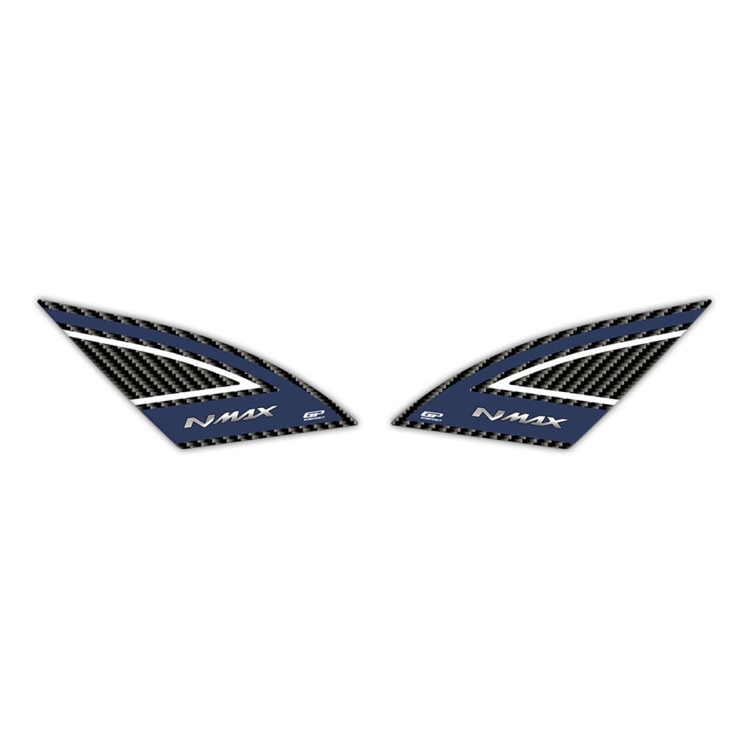 GP Kompozit Yamaha NMAX 125 / 155 2021-2024 Uyumlu Artçı Ayak Pad Mavi - 1