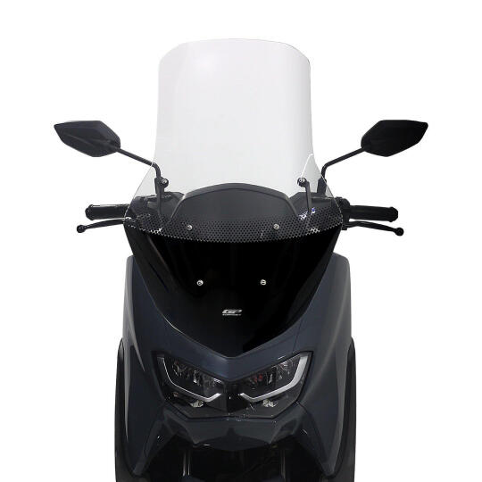 GP Kompozit Yamaha NMAX 125 / 155 2021-2024 Uyumlu Ayaklı Tur Camı Şeffaf (1)