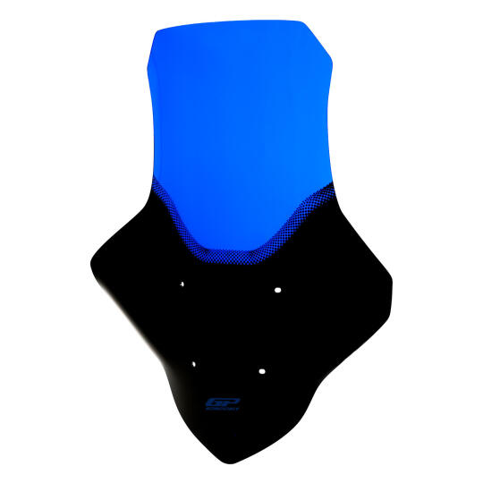 GP Kompozit Yamaha NMAX 125 / 155 2021-2024 Uyumlu Baskılı Ön Cam Mavi (1)