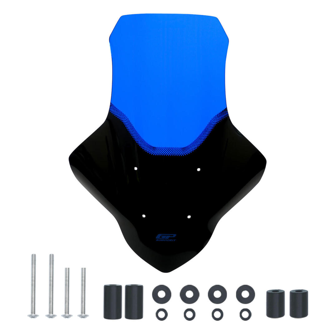 GP Kompozit Yamaha NMAX 125 / 155 2021-2024 Uyumlu Baskılı Ön Cam Mavi - 4