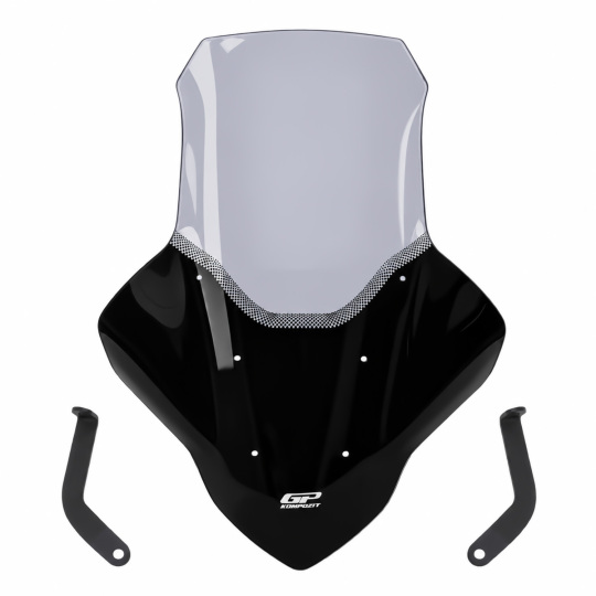 GP Kompozit Yamaha NMAX 125 / 155 2021-2024 Uyumlu Elcikli Uzun Tur Camı Füme