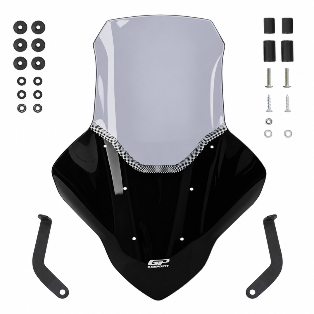 GP Kompozit Yamaha NMAX 125 / 155 2021-2024 Uyumlu Elcikli Uzun Tur Camı Füme - 5
