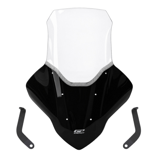 GP Kompozit Yamaha NMAX 125 / 155 2021-2024 Uyumlu Elcikli Uzun Tur Camı Şeffaf
