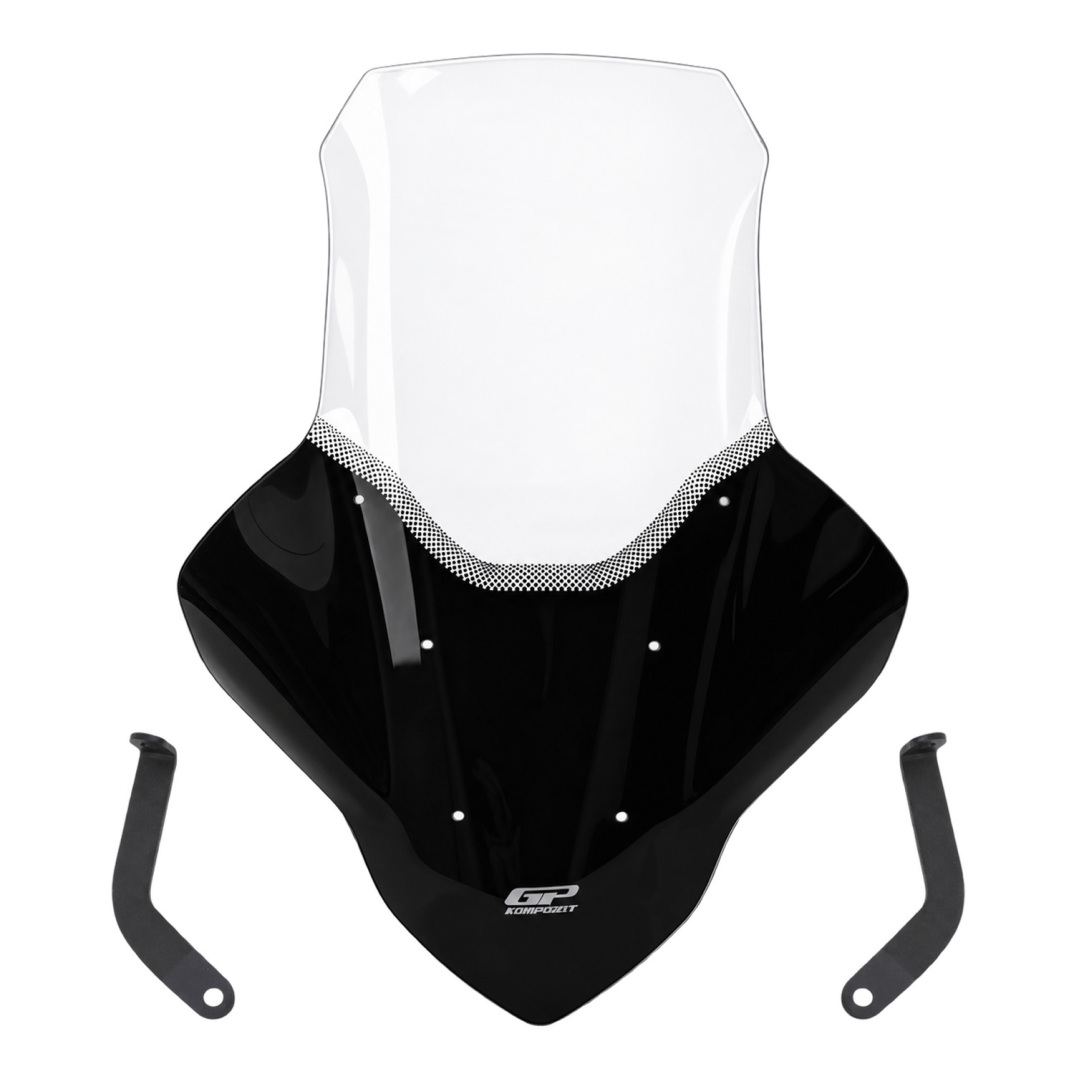 GP Kompozit Yamaha NMAX 125 / 155 2021-2024 Uyumlu Elcikli Uzun Tur Camı Şeffaf - 1