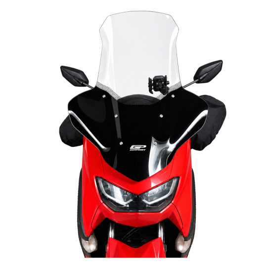 GP Kompozit Yamaha NMAX 125 / 155 2021-2024 Uyumlu Elcikli Uzun Tur Camı Şeffaf (1)