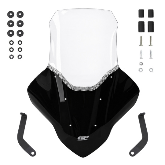 GP Kompozit Yamaha NMAX 125 / 155 2021-2024 Uyumlu Elcikli Uzun Tur Camı Şeffaf - 5