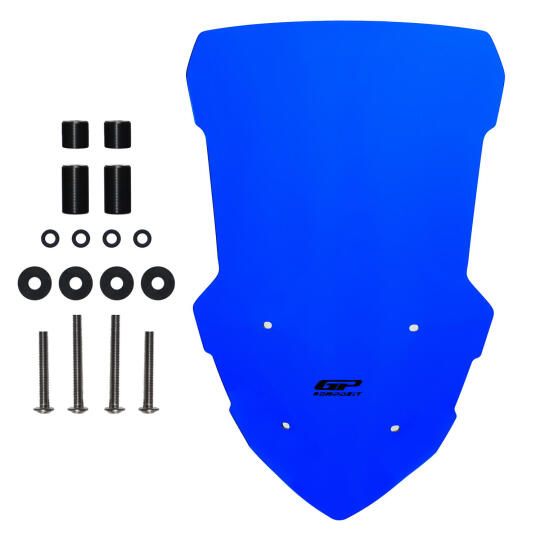 GP Kompozit Yamaha NMAX 125 / 155 2021-2024 Uyumlu Ön Cam Mavi - 4