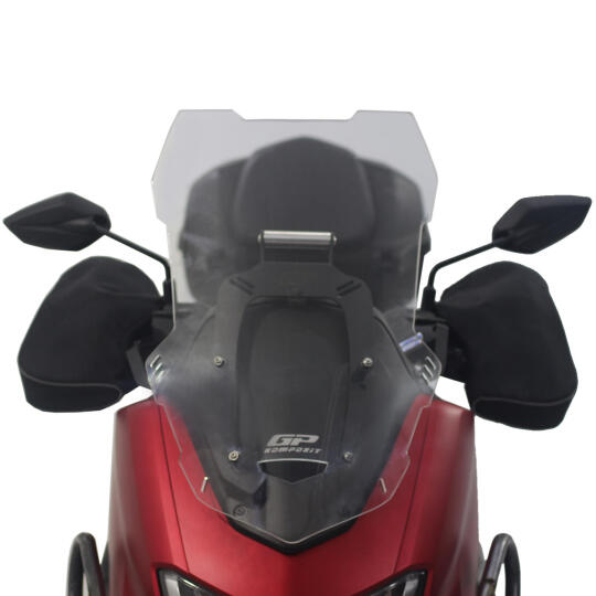 GP Kompozit Yamaha NMAX 125 / 155 2021-2024 Uyumlu Ön Cam Siyah (1)