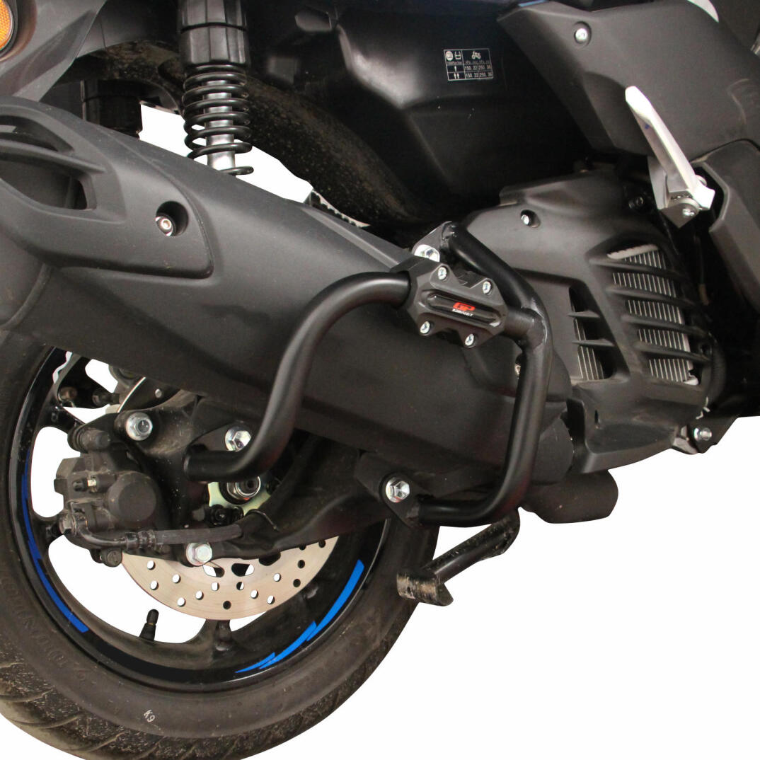 GP Kompozit Yamaha NMAX 125 / 155 2021-2026 Uyumlu Egzoz Koruma Demiri Siyah - 2