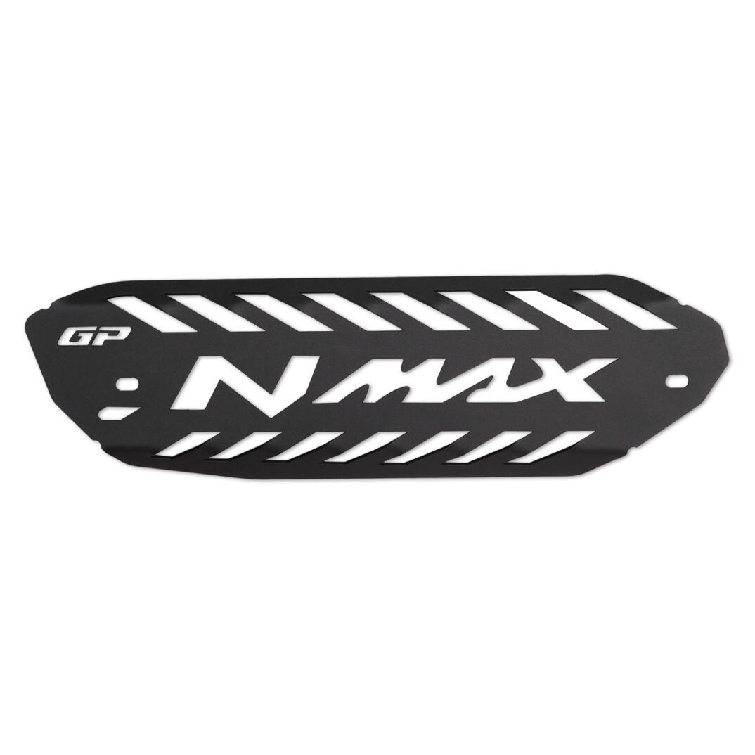 GP Kompozit Yamaha NMAX 125 / 155 2021-2026 Uyumlu Egzoz Koruma Kapağı Siyah - 1