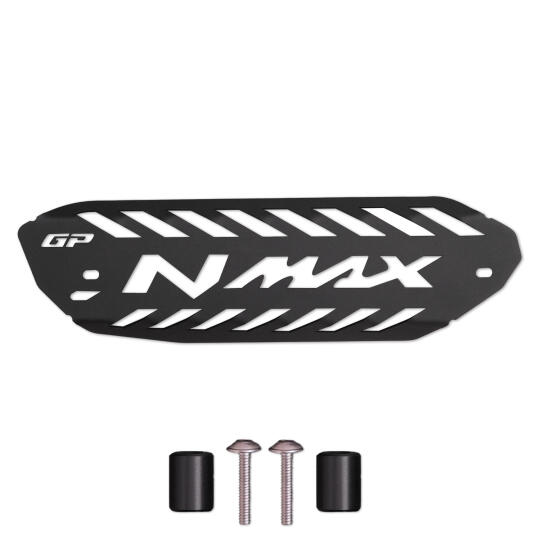 GP Kompozit Yamaha NMAX 125 / 155 2021-2026 Uyumlu Egzoz Koruma Kapağı Siyah - 5