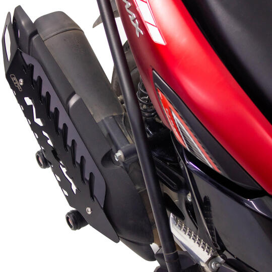 GP Kompozit Yamaha NMAX 125 / 155 2021-2026 Uyumlu Spor Egzoz Koruma Kapağı Siyah - 3