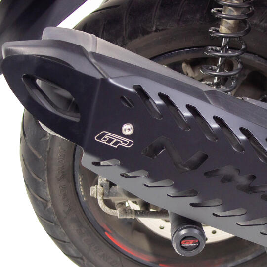 GP Kompozit Yamaha NMAX 125 / 155 2021-2026 Uyumlu Spor Egzoz Koruma Kapağı Siyah - 4