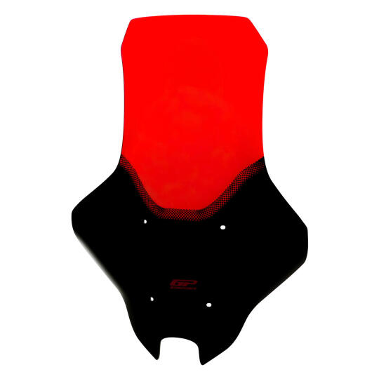 GP Kompozit Yamaha NMAX 125 / 155 2025-2026 Uyumlu Baskılı Ön Cam Kırmızı (1)
