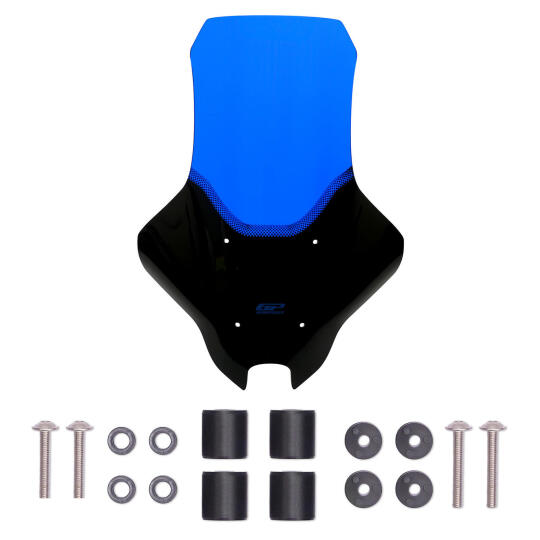 GP Kompozit Yamaha NMAX 125 / 155 2025-2026 Uyumlu Baskılı Ön Cam Mavi - 4