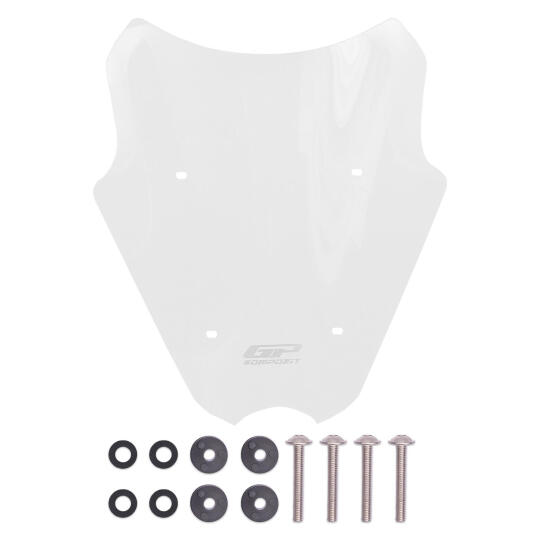 GP Kompozit Yamaha NMAX 125 / 155 2025-2026 Uyumlu Kısa Ön Cam Şeffaf - 4