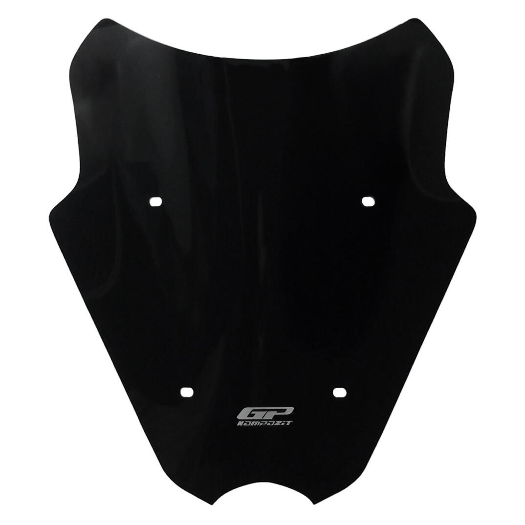 GP Kompozit Yamaha NMAX 125 / 155 2025-2026 Uyumlu Kısa Ön Cam Siyah - 1