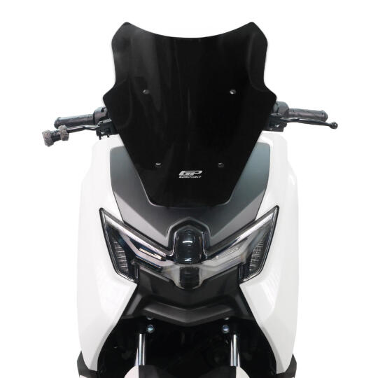GP Kompozit Yamaha NMAX 125 / 155 2025-2026 Uyumlu Kısa Ön Cam Siyah (1)