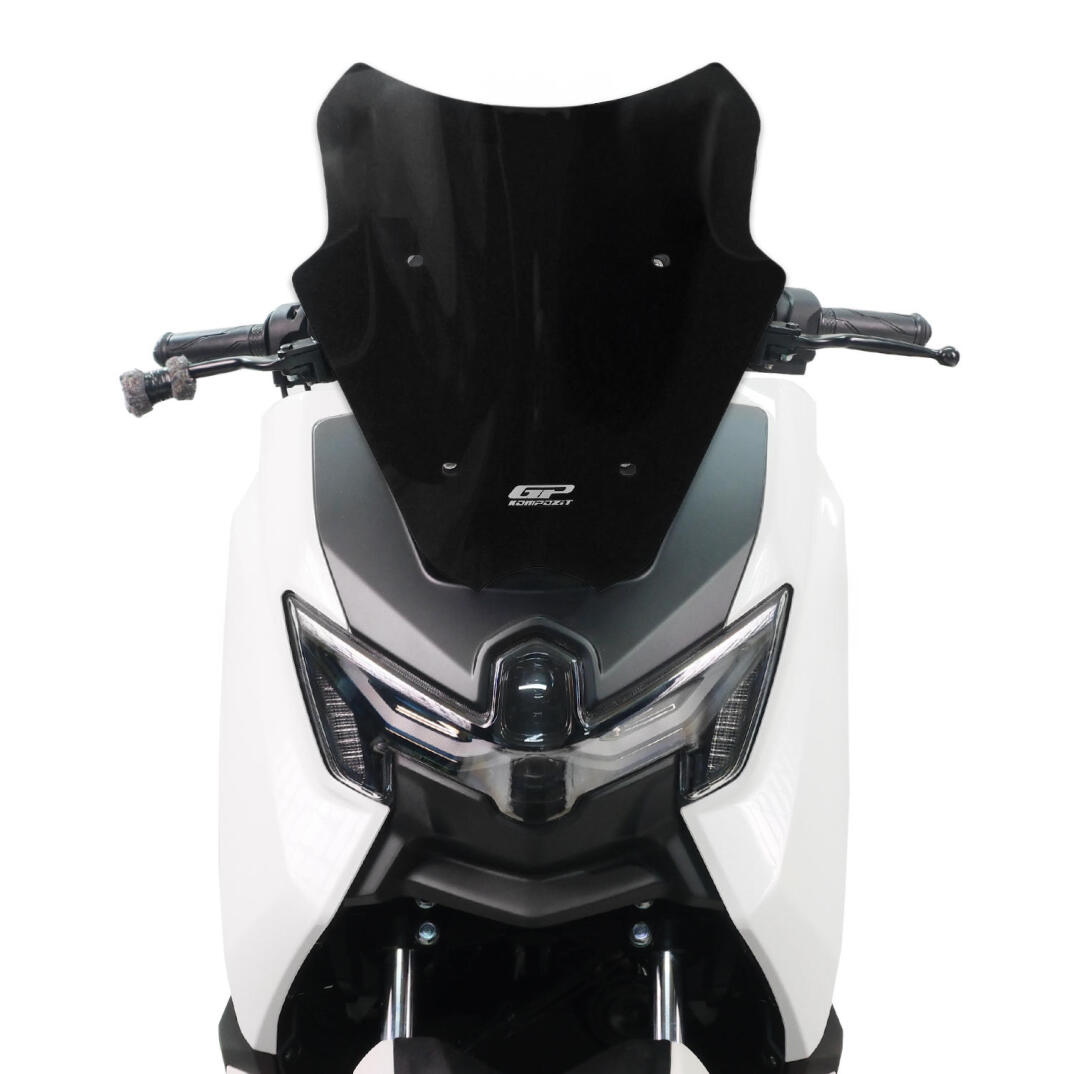 GP Kompozit Yamaha NMAX 125 / 155 2025-2026 Uyumlu Kısa Ön Cam Siyah - 2