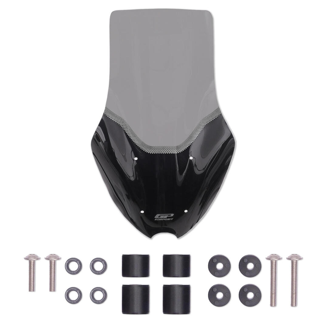 GP Kompozit Yamaha NMAX 125 / 155 2025-2026 Uyumlu Ön Tur Camı Füme - 5