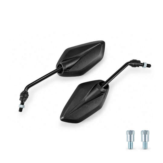 GP Kompozit Yamaha NMAX 125 / 155 Universal Uyumlu Motosiklet Dikiz Aynası Siyah - 4