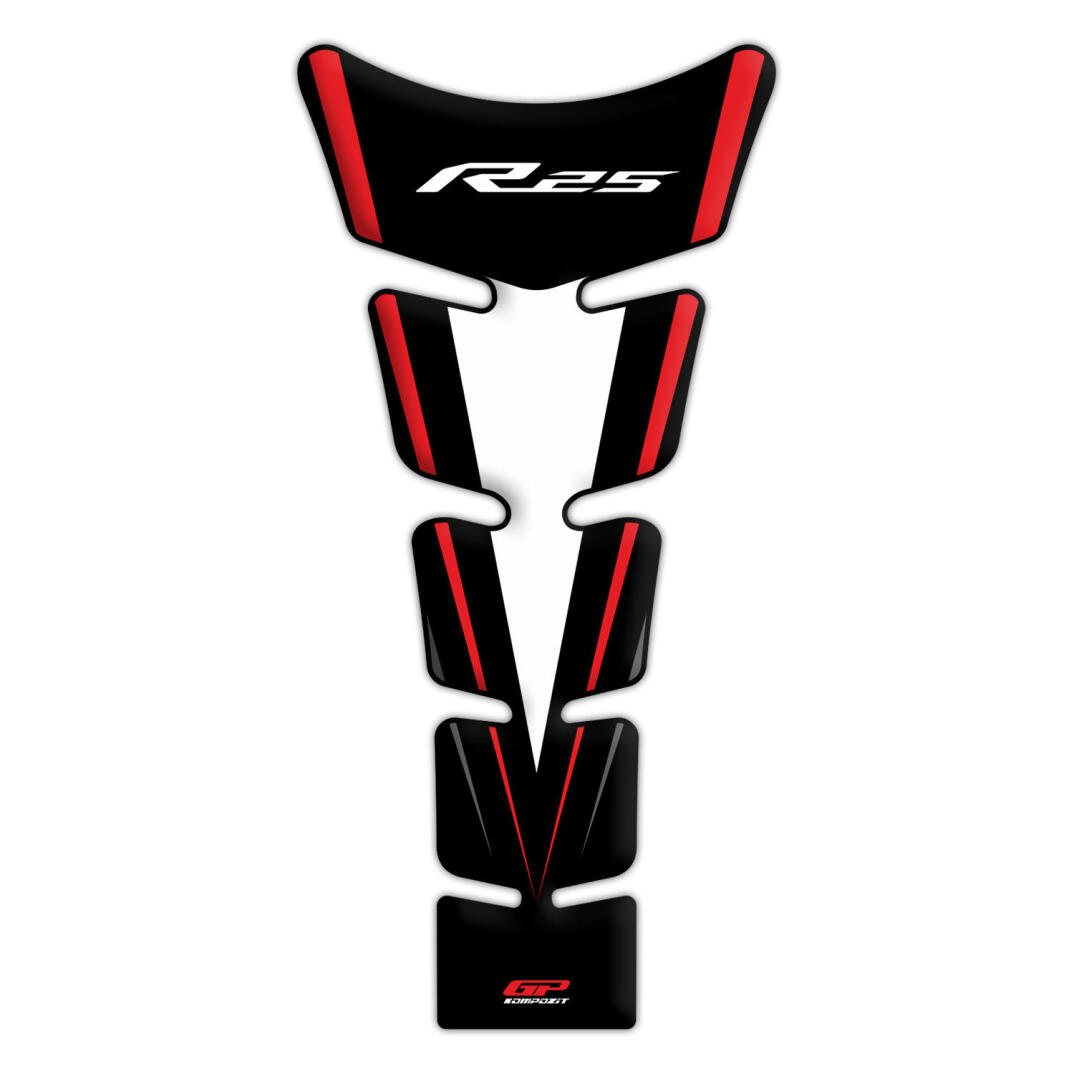 GP Kompozit Yamaha R25 2015-2018 Uyumlu Tank Pad Seti Kırmızı - 2