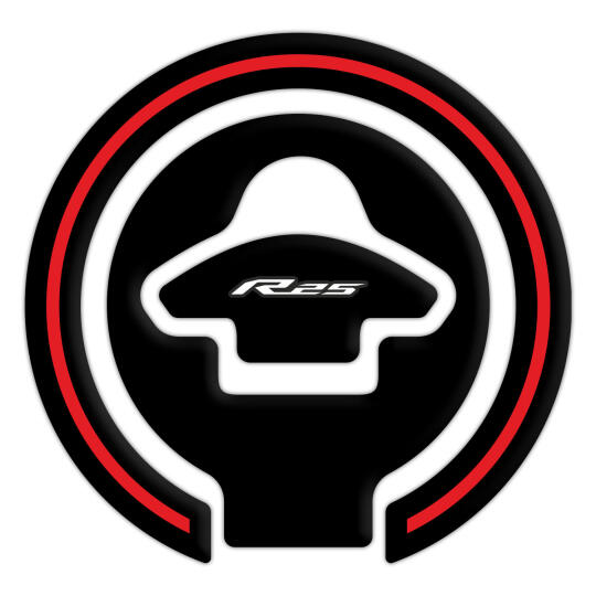 GP Kompozit Yamaha R25 2015-2018 Uyumlu Tank Pad Seti Kırmızı - 4