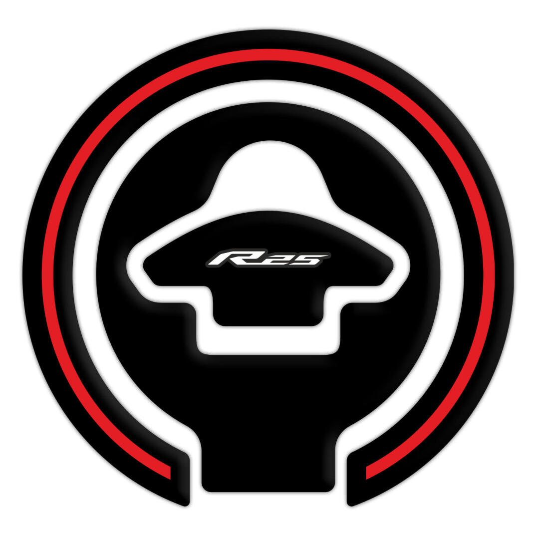 GP Kompozit Yamaha R25 2015-2018 Uyumlu Tank Pad Seti Kırmızı - 4