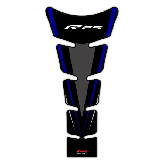 GP Kompozit Yamaha R25 2015-2018 Uyumlu Tank Pad Seti Mavi (1)