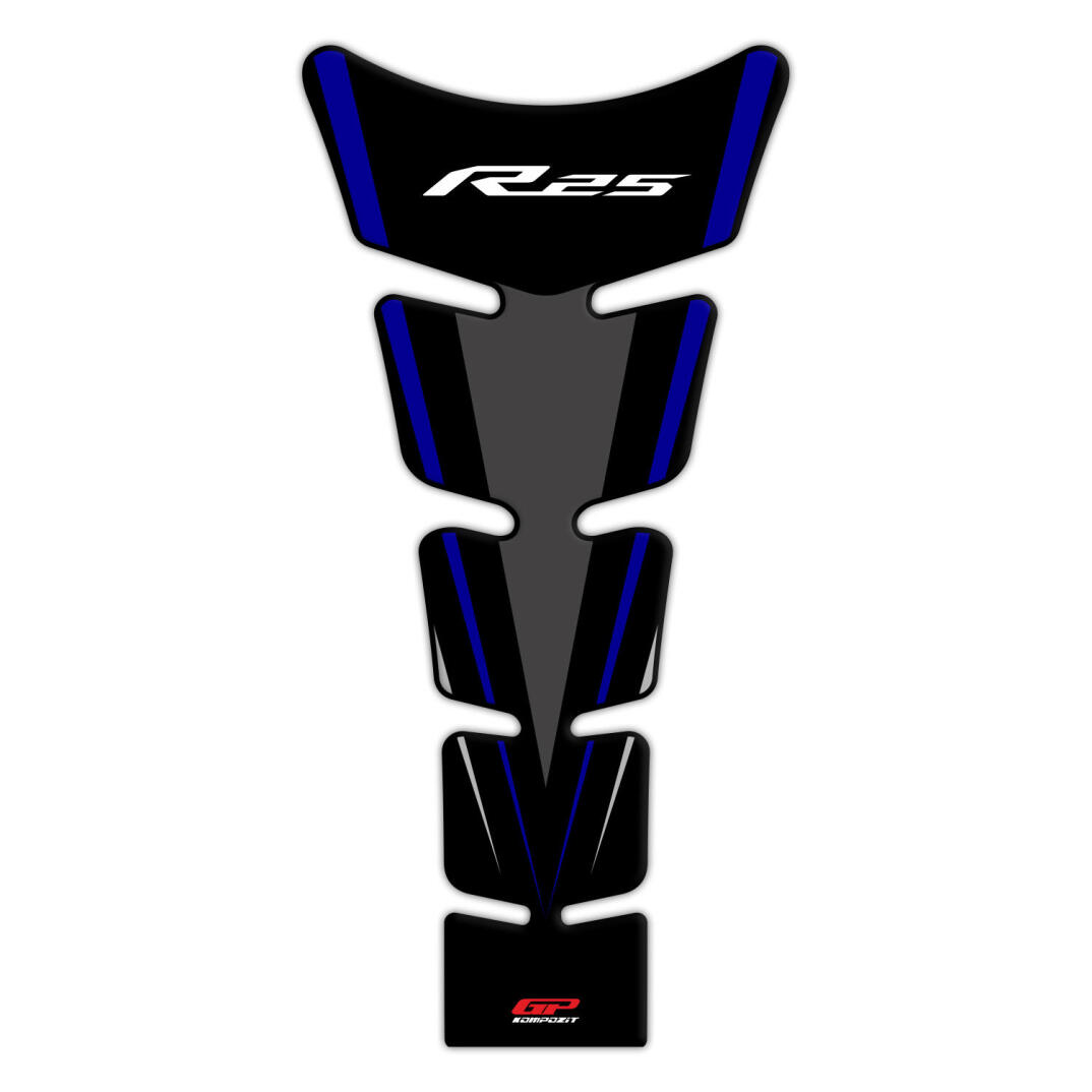 GP Kompozit Yamaha R25 2015-2018 Uyumlu Tank Pad Seti Mavi - 2