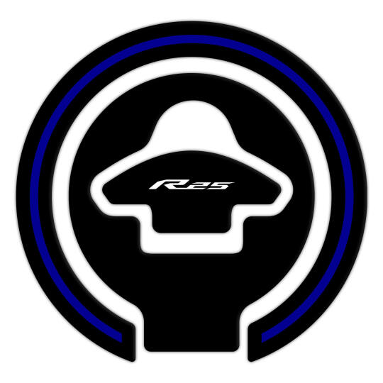 GP Kompozit Yamaha R25 2015-2018 Uyumlu Tank Pad Seti Mavi - 4