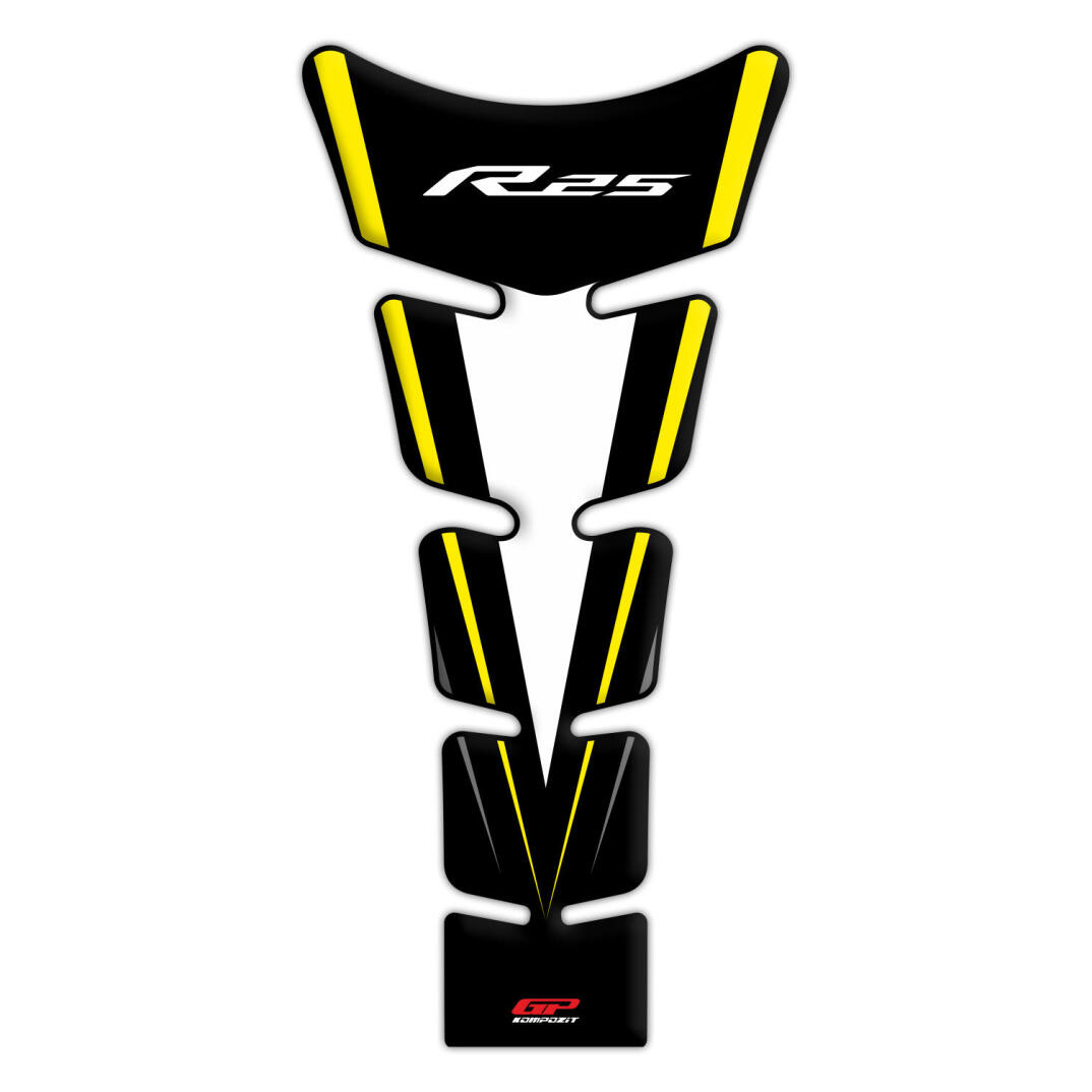 GP Kompozit Yamaha R25 2015-2018 Uyumlu Tank Pad Seti Sarı - 2
